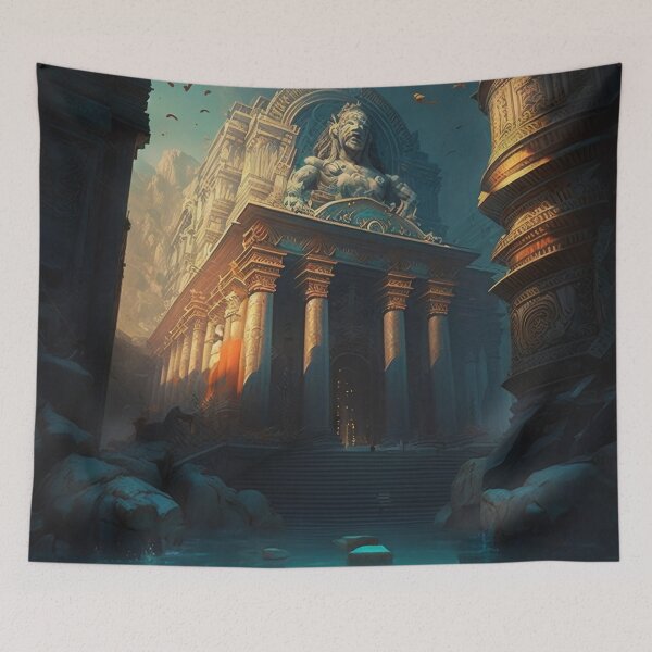 Item preview, The Lost City of Atlantis: A Digital Painting Depicting its Mysterious Fate designed and sold by oanaunciuleanu.
