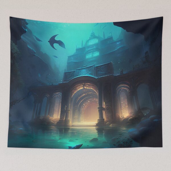 Item preview, The Lost City of Atlantis: A Digital Painting Depicting its Mysterious Fate designed and sold by oanaunciuleanu.