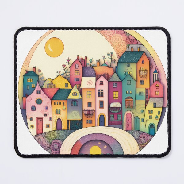 Item preview, Colorful Kid Europe Town Design designed and sold by Sintivastore.