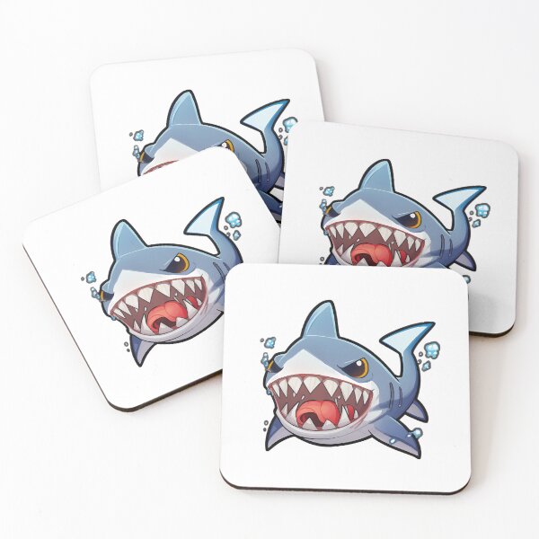 Item preview, Fierce and Adorable Anime Shark Sticker designed and sold by DaydreamDepot.
