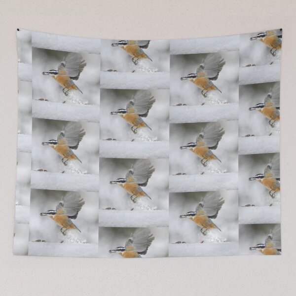 Item preview, Nuthatch in flight designed and sold by Laurie Minor.
