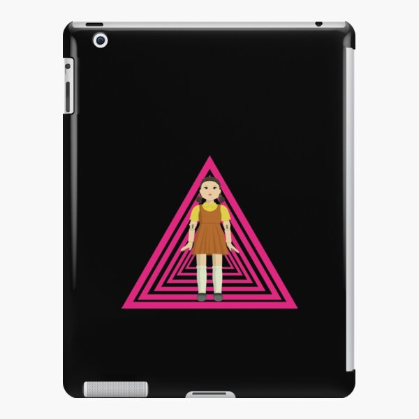 Korean doll from NETFLIX SQUID GAME with triangle background iPad Snap Case