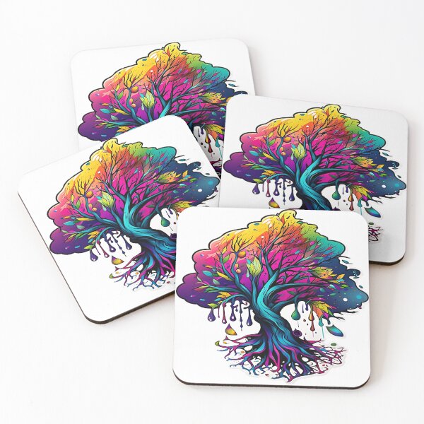 Item preview, Colorful liquified tree designed and sold by TheInspiredAI.