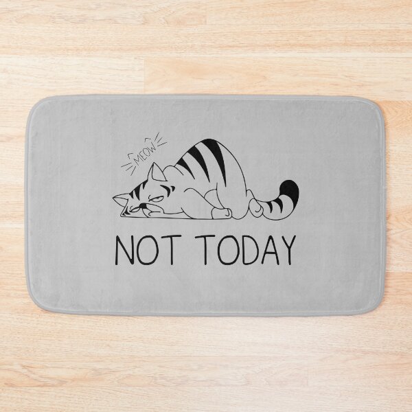 Item preview, Not today lazy cat  designed and sold by Whirx.