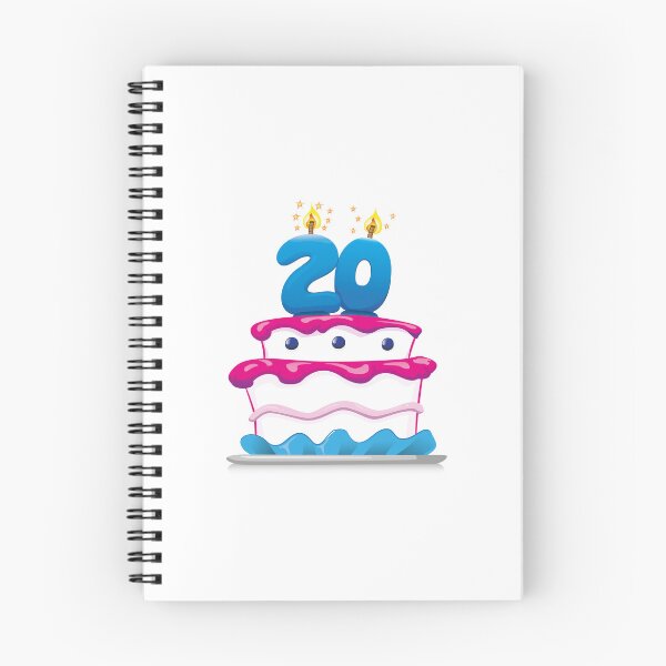 Item preview, Illustration of sweet food birthday cake 20 years. Ideal for commemorative and institutional information designed and sold by LucianoCosmo.