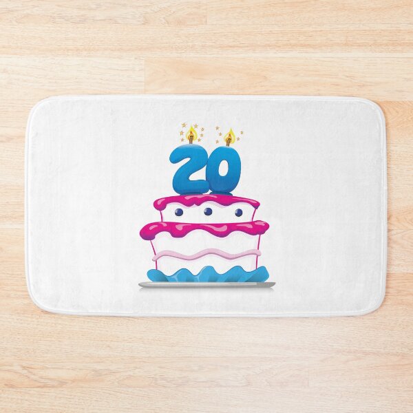 Item preview, Illustration of sweet food birthday cake 20 years. Ideal for commemorative and institutional information designed and sold by LucianoCosmo.