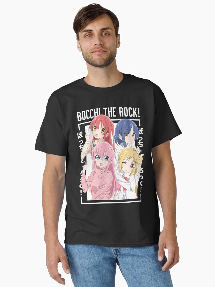 Aperçu 1 sur 7. T-shirt classique avec l'œuvre Bocchi le rocher créée et vendue par Neelam789.