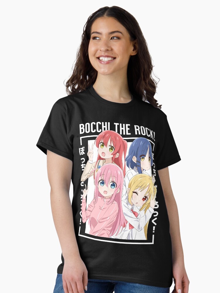 Aperçu 2 sur 7. T-shirt classique avec l'œuvre Bocchi le rocher créée et vendue par Neelam789.