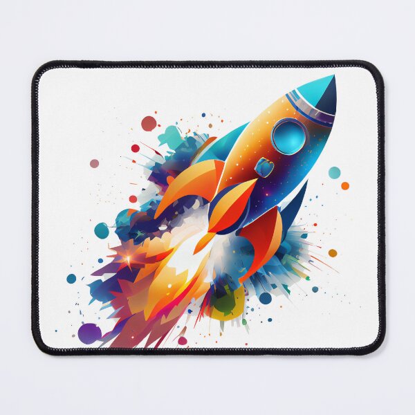 Item preview, Retro RocketShip Blasting Off - Fun Tee designed and sold by GotPink.