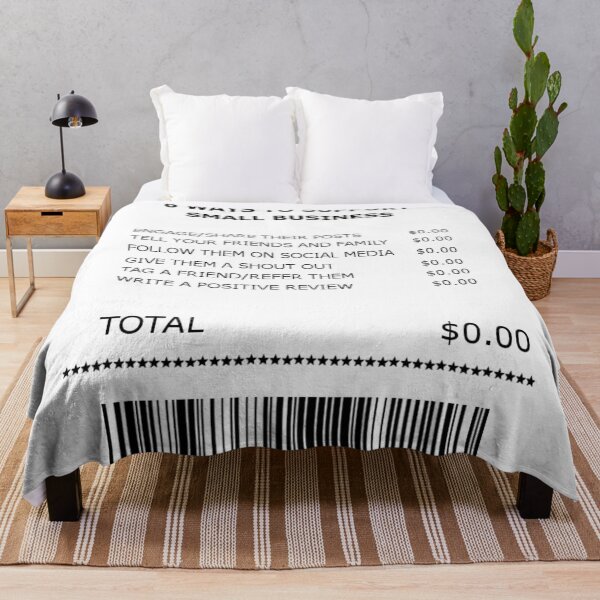 Item preview, Six Free Ways to Support Small Business Receipt designed and sold by Deborah Camp.