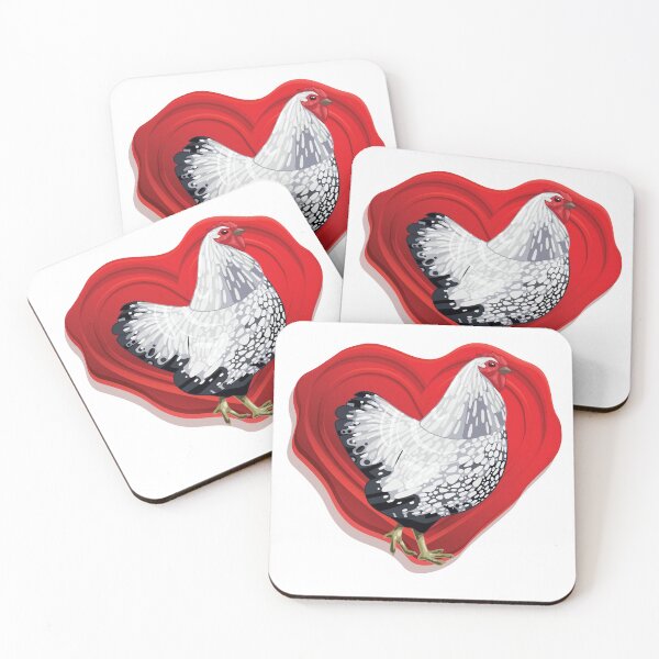 Item preview, Silver Laced Wyandotte Love Chicken Design designed and sold by designsmostfowl.