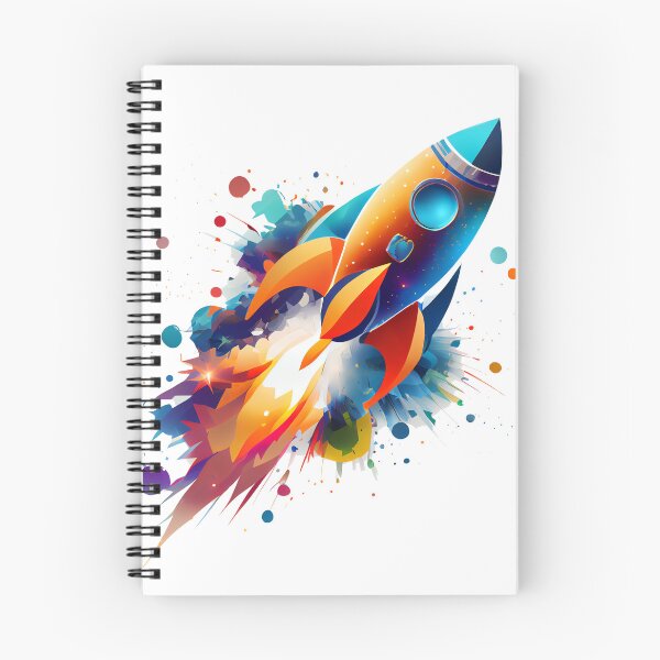 Item preview, Retro RocketShip Blasting Off - Fun Tee designed and sold by GotPink.