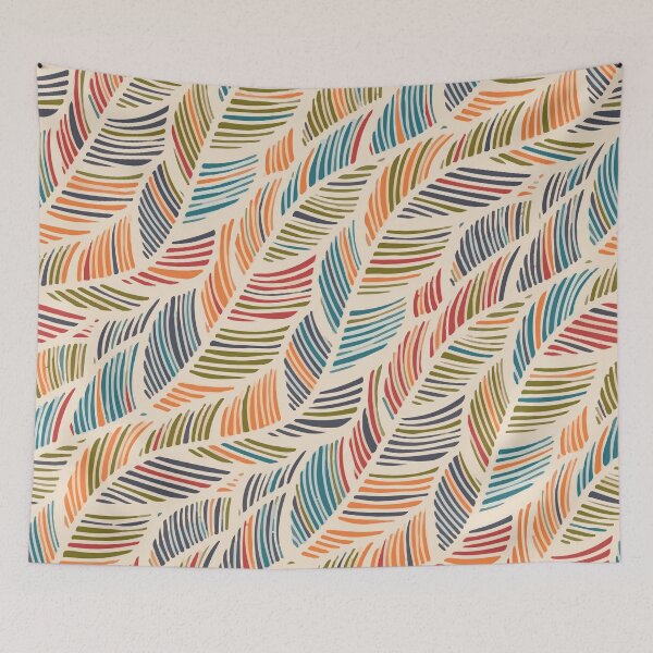 Item preview, Feather multicolored abstract pattern designed and sold by Mikespiritz.