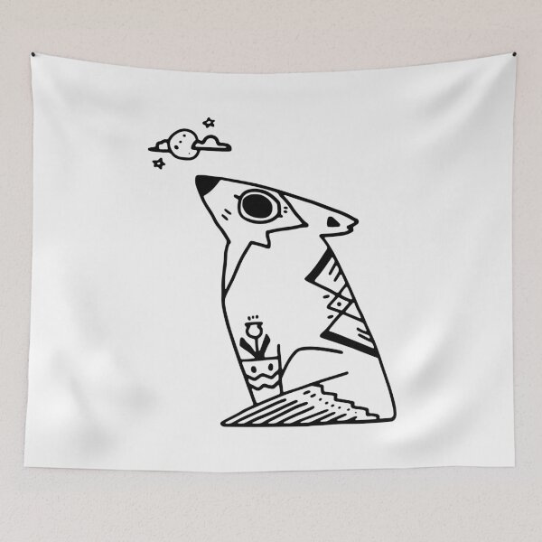Item preview, Wolf with the moon designed and sold by NKTN.