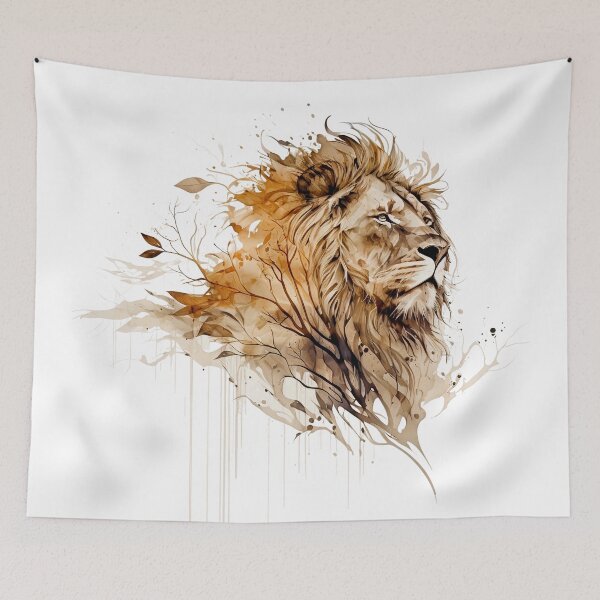 Item preview, Lion water color splash designed and sold by Cheeeeky.