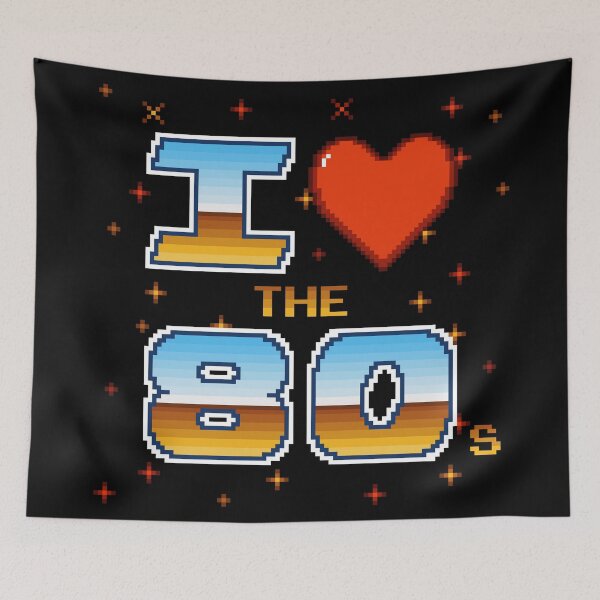 Item preview, I Love the 80s Retro Pixel Gamer designed and sold by pixeltogs.