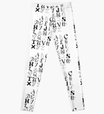 Alphabet Typography Leggings