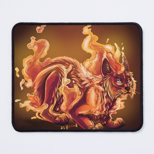 Item preview, Fire Bobcat designed and sold by Lizzeh.