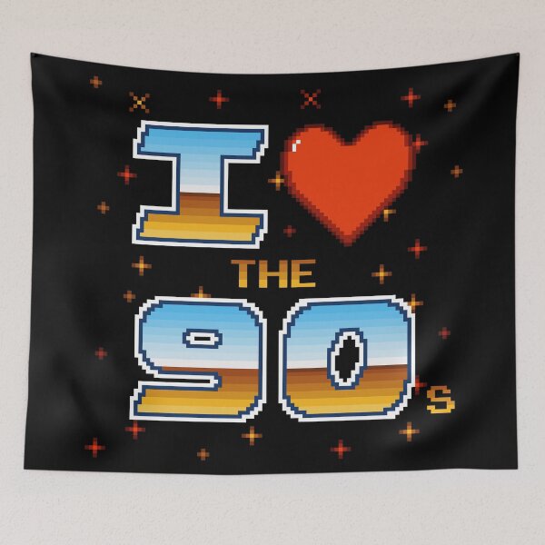 Item preview, I Love the 90s Retro Pixel Gamer designed and sold by pixeltogs.
