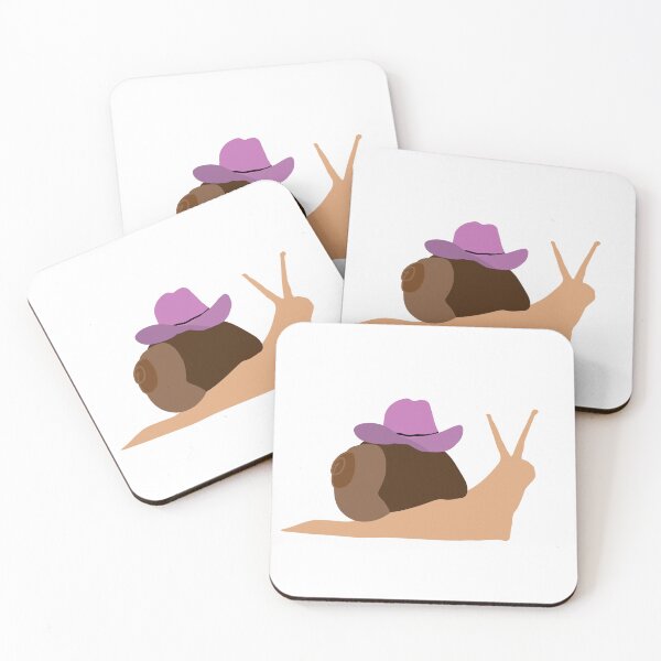 Item preview, Pink Cowboy Hat Wearing Snail designed and sold by design-byparis.