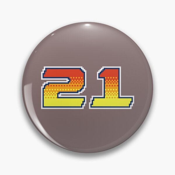 Item preview, 21 Pixel Font Twenty One in Red Orange and Yellow designed and sold by pixeltogs.