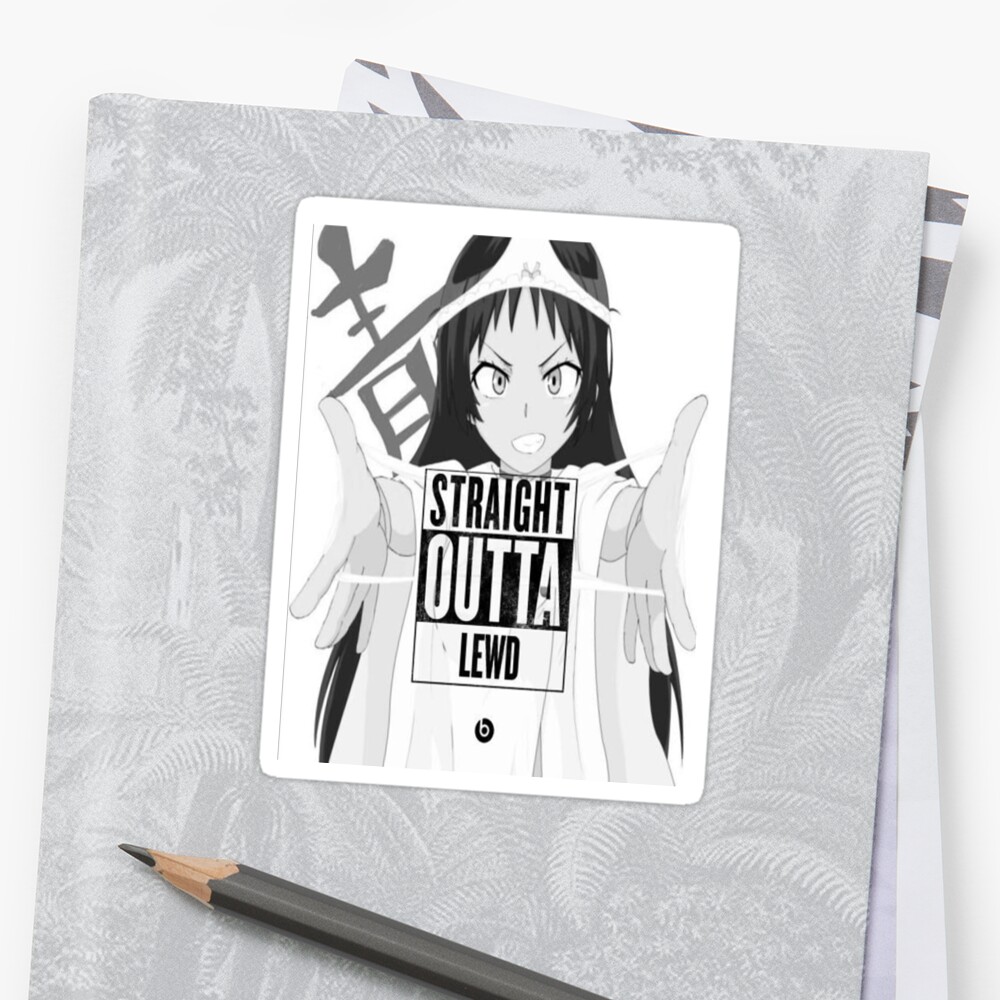  Funny anime  lewd meme  Sticker  by Nlasalle27 Redbubble