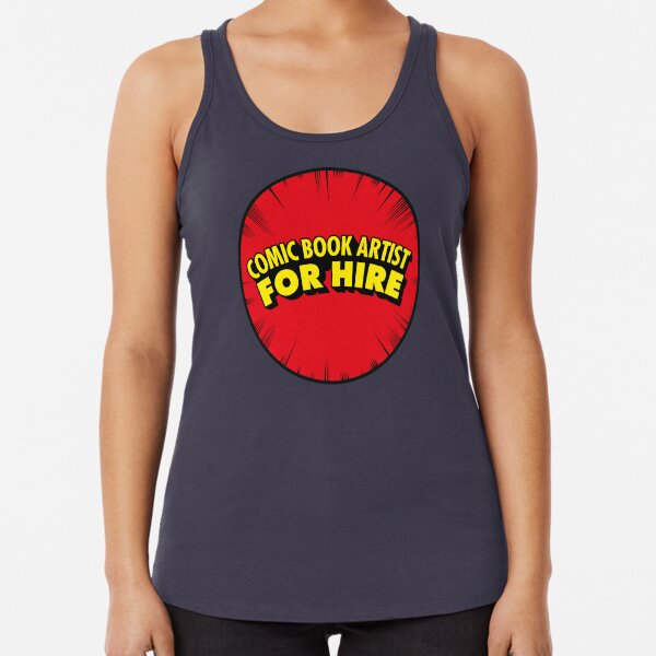 Comic Book Artist Racerback Tank Top