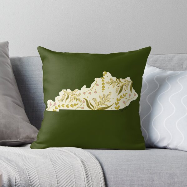 Kentucky Giant Goldenrod Throw Pillow