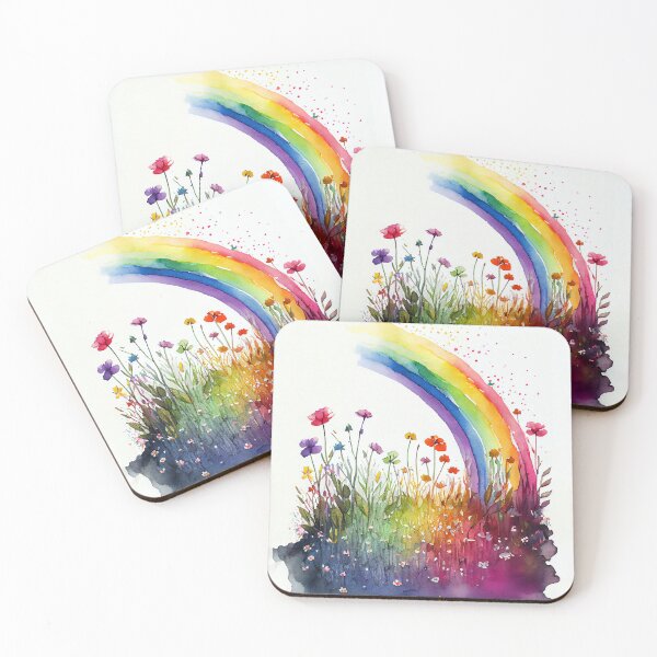 Artikelvorschau, A Colorful Rainbow Watercolor Print, Nursery Wall Art entworfen und verkauft von Peek-Designs.