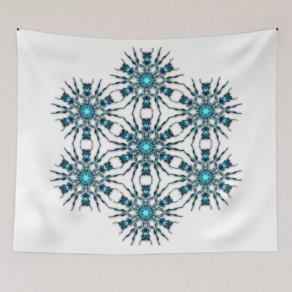 Item preview, lighted blue psy geometric design designed and sold by TrippyNature.