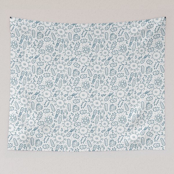 Item preview, Bacteria and germs outline pattern designed and sold by AusraB.
