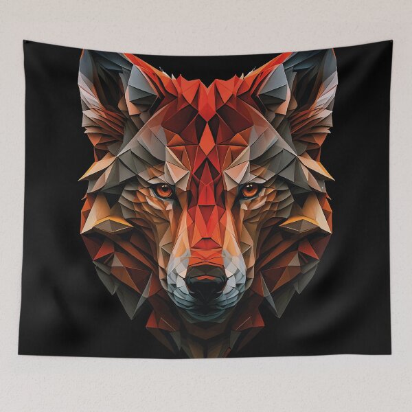 Item preview, Polygon Wolf Wpap Art designed and sold by PCollection.