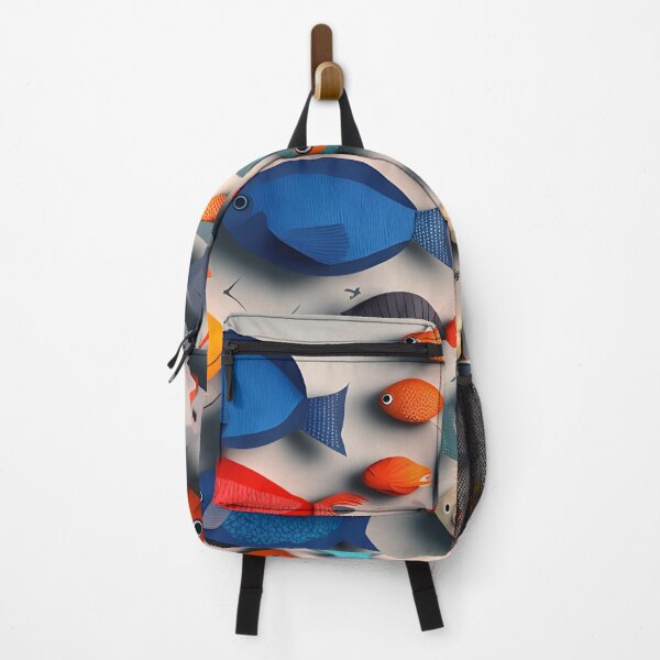 Item preview, Fish Frenzy One in Paper art style designed and sold by FormFinder.