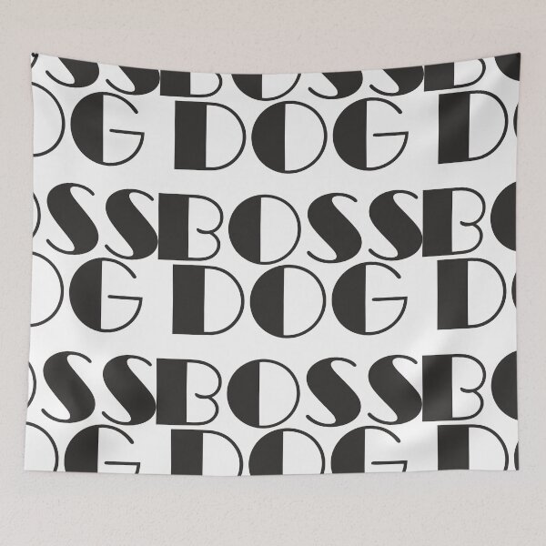 Item preview, Dog Boss vet large bold letters typography simple minimalist black and white designed and sold by tanabe.