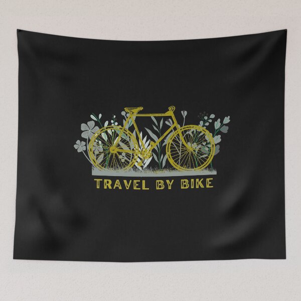 Item preview, Travel by bike. Touring, Motorcycle,Cycling, Adventure, Motorbike, Bicycle Repair, Cycle, Bikes, Cyclist Outer shell, Biker, Motocross, Alps,Gifts, Stickers, Travel Bike, Touring Bikes, Active Seniors designed and sold by Rowbic.