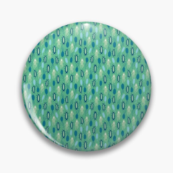 Item preview, Hand drawn microbe seamless pattern designed and sold by AusraB.