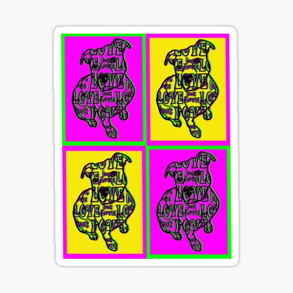 Item preview, Pittie Pop  Art designed and sold by heathengirl64.