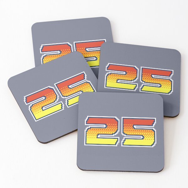 Item preview, 25 Pixel Font Twenty Five in Red Orange and Yellow designed and sold by pixeltogs.