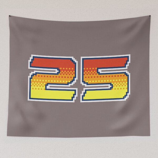 Item preview, 25 Pixel Font Twenty Five in Red Orange and Yellow designed and sold by pixeltogs.