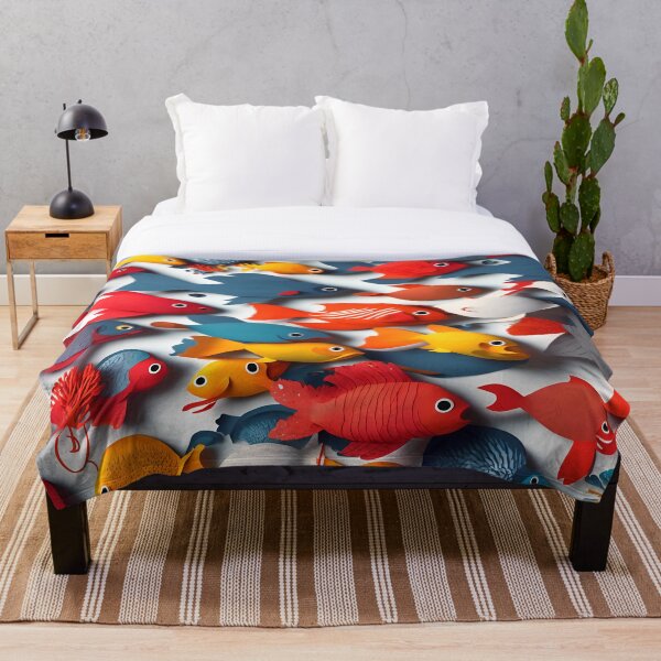 Item preview, Fish Frenzy Two in Paper art style designed and sold by FormFinder.