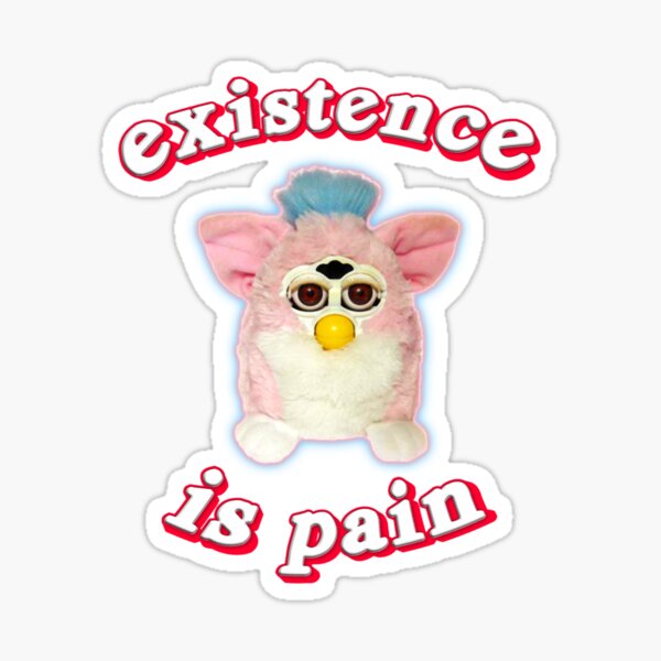 Cursed Furbies The Pope Furby Art Religious Humor Mini Sticker