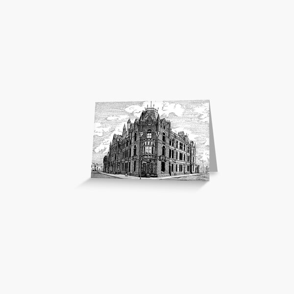 180 - BLYTH POLICE STATION - DAVE EDWARDS - INK - 1991 Greeting Card