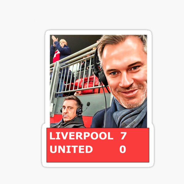 Liverpool 7 United 0 Sticker
