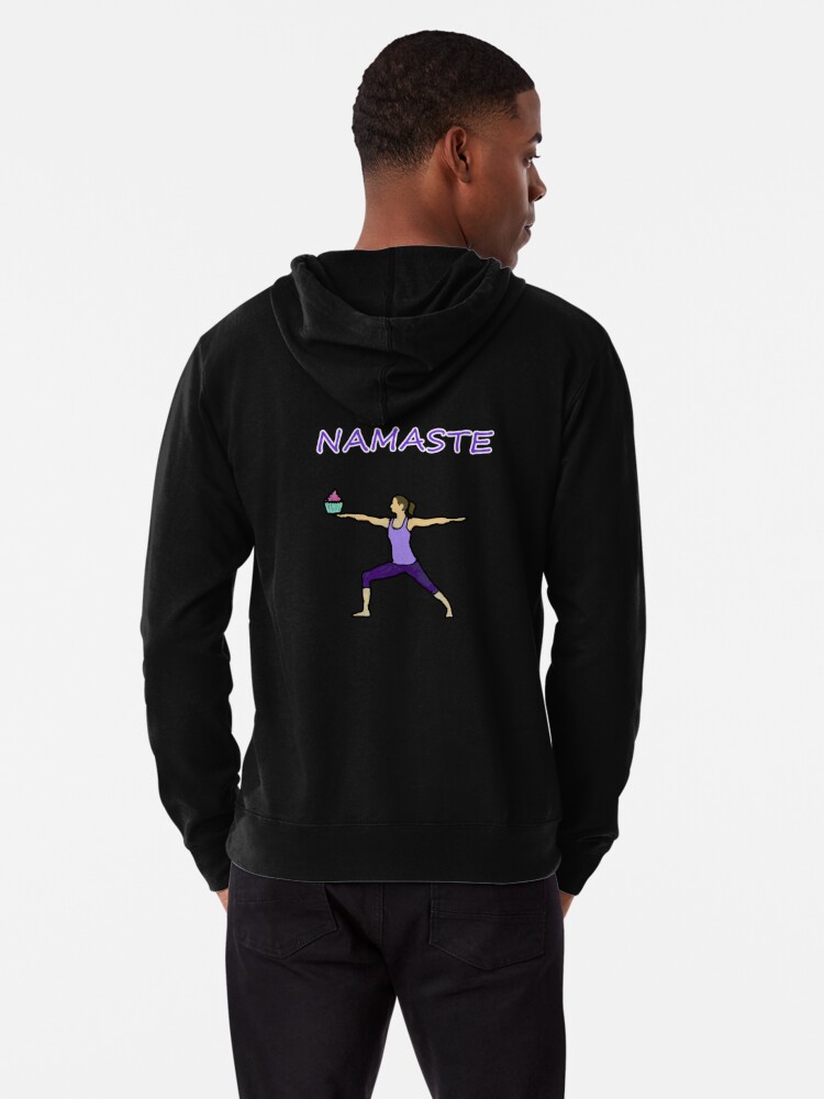 Namaste, cupcake Lightweight Hoodie for Sale by NotBadDesigns