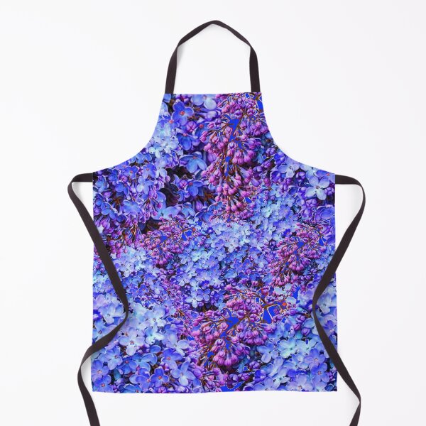 Item preview, BLUE LILAC BUSH GARDEN FLOWERS ART designed and sold by sharlesart.
