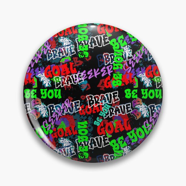 Item preview, Graffiti be you, brave goal seeker pattern designed and sold by Itzjustlife.