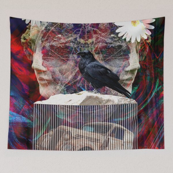 Item preview, "The Adoring" Digital Collage Art designed and sold by Raven’s Wing Studio.