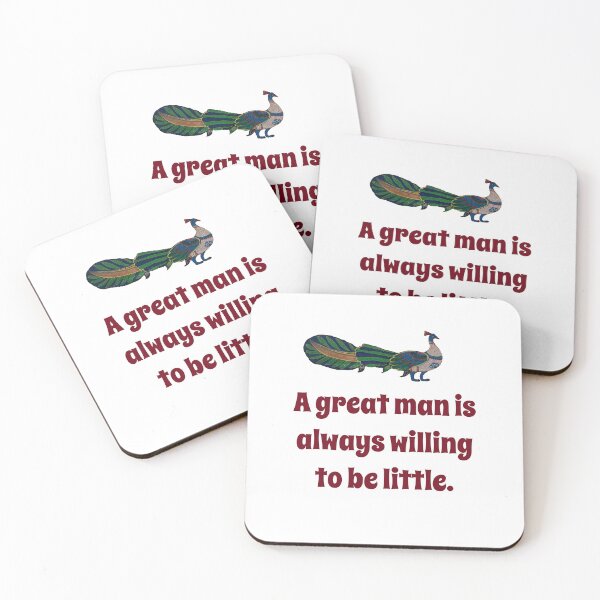 Item preview, A Great Man Is Always Willing - Confidence Quote designed and sold by CrankyOldDude.