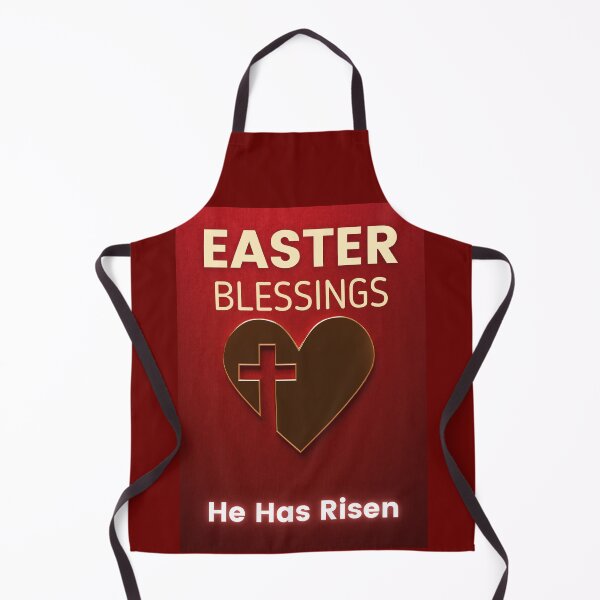 Item preview, He is Risen! Easter Heart and Cross with inspirational quote designed and sold by Ceramic Scripture.