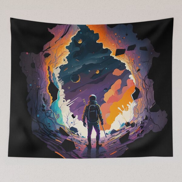 Item preview, We used to live there | Astronaut in Space designed and sold by lightjourney.